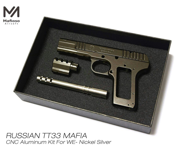 Mafioso Arms Russian TT33 MAFIA CNC Aluminum Conversion Kit for WE TT-33 (Nickel Black) - Click Image to Close